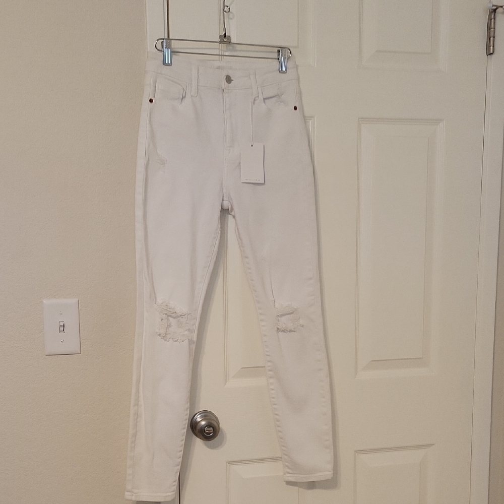 Women's White Distressed Jeans Cello Brand